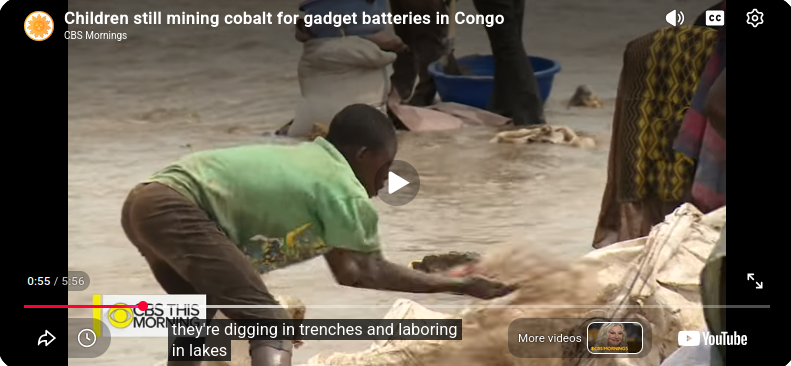 Rare Earth Minerals Mining and Child Labor in Congo